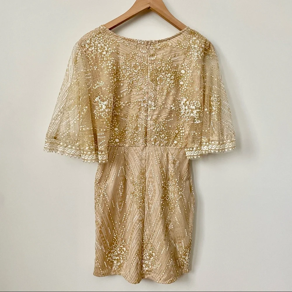 Hello Molly Cream Sequin Mini Dress - Picture 6 of 13